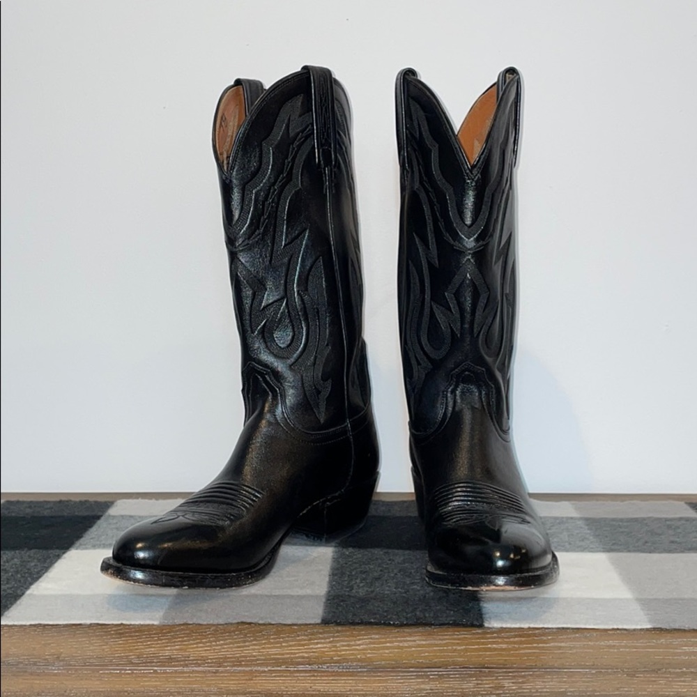 LCB Black Cowboy Boots